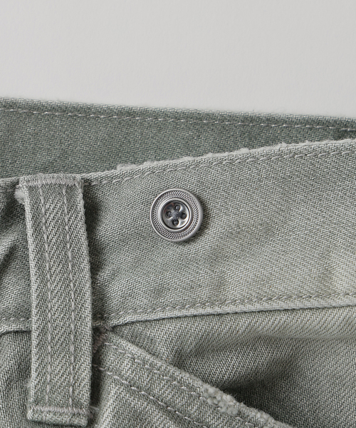 JOURNAL STANDARD J.S HOMESTEAD(ジャーナルスタンダードホームステッド)の「J.S.Homestead / バック バックル トラウザー ワーク パンツ(その他パンツ・メンズ・グリーン/ブラウン・LARGE/MEDIUM)」の13枚目の写真