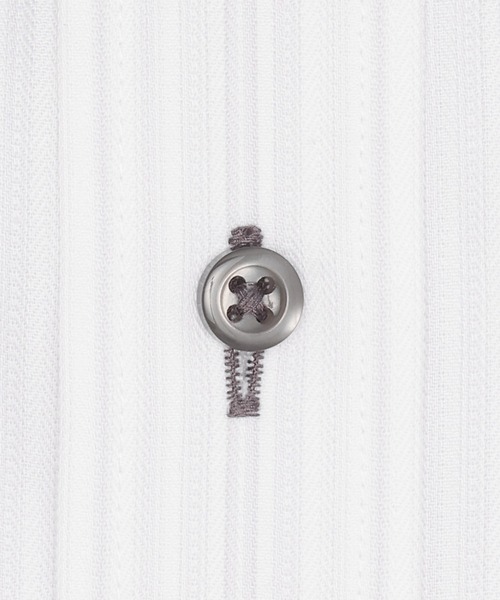 TOKYO SHIRTS（トウキョウシャツ）の「形態安定ノンアイロン ドゥエボットーニ 長袖ビジネスワイシャツ（ビジネスシャツ・メンズ・グレー・首回り37cm-裄丈80cm/首回り39cm-裄丈80cm/首回り39cm-裄丈84cm/首回り41cm-裄丈82cm/首回り41cm-裄丈86cm/首回り42cm-裄丈82cm/首回り42cm-裄丈86cm/首回り43cm-裄丈82cm/首回り43cm-裄丈86cm）」の5枚目の写真