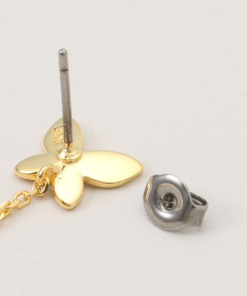 La TOTALITE（ラトータリテ）の「STELLAR HOLLYWOOD/ステラハリウッド バタフライロングピアス（ピアス（両耳用）・レディース・ゴールド・FREE）」の3枚目の写真