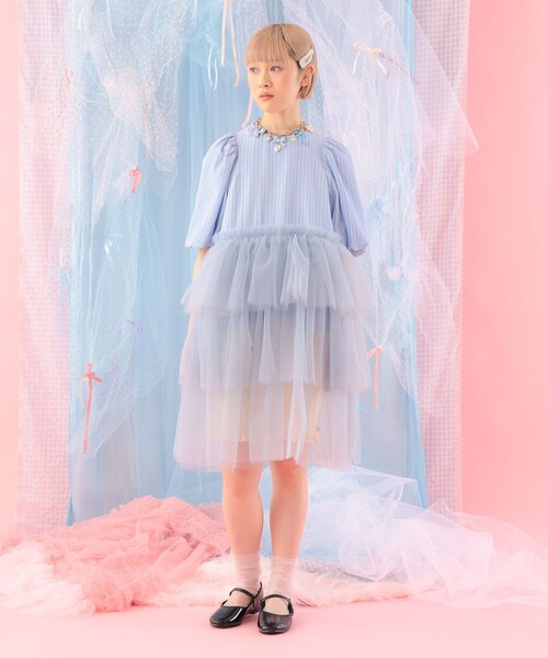 CAROLINA GLASER（カロリナ グレイサー）の「異素材 チュールフリル ブラウス（シャツ/ブラウス・レディース・その他/その他1・ONE SIZE）」の4枚目の写真