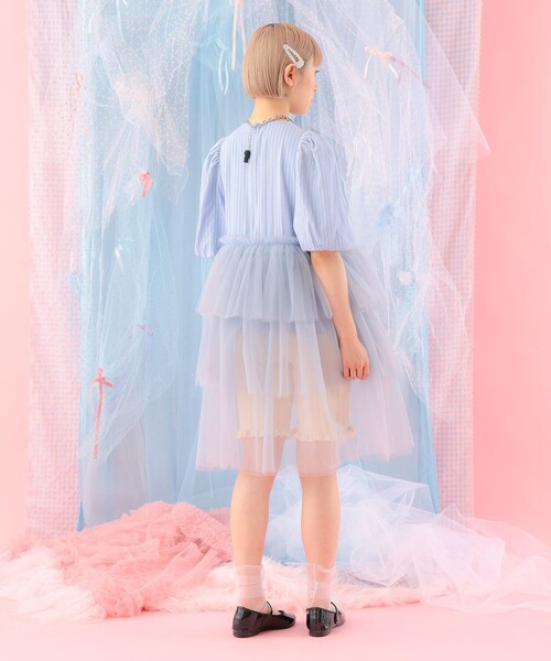 CAROLINA GLASER（カロリナ グレイサー）の「異素材 チュールフリル ブラウス（シャツ/ブラウス・レディース・その他/その他1・ONE SIZE）」の5枚目の写真