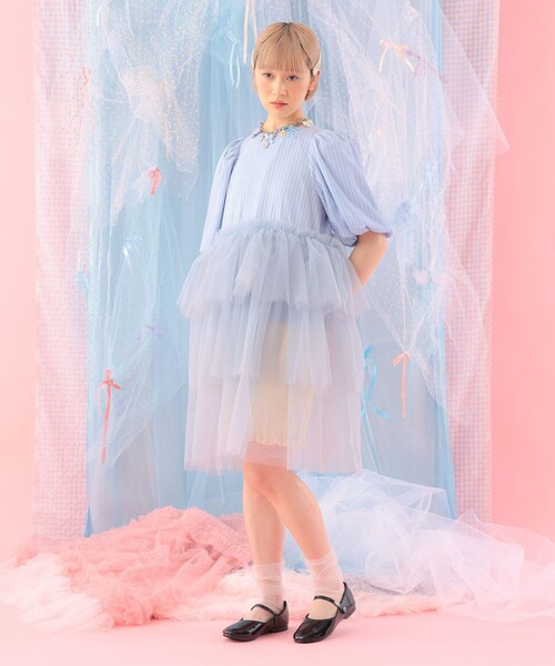 CAROLINA GLASER（カロリナ グレイサー）の「異素材 チュールフリル ブラウス（シャツ/ブラウス・レディース・その他/その他1・ONE SIZE）」の7枚目の写真