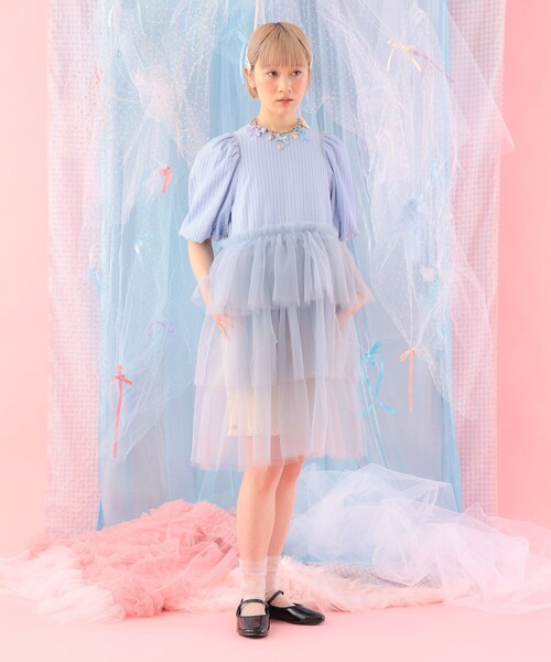 CAROLINA GLASER（カロリナ グレイサー）の「異素材 チュールフリル ブラウス（シャツ/ブラウス・レディース・その他/その他1・ONE SIZE）」の8枚目の写真