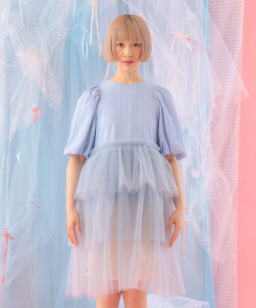 CAROLINA GLASER（カロリナ グレイサー）の「異素材 チュールフリル ブラウス（シャツ/ブラウス・レディース・その他/その他1・ONE SIZE）」の10枚目の写真