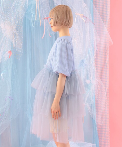 CAROLINA GLASER（カロリナ グレイサー）の「異素材 チュールフリル ブラウス（シャツ/ブラウス・レディース・その他/その他1・ONE SIZE）」の11枚目の写真