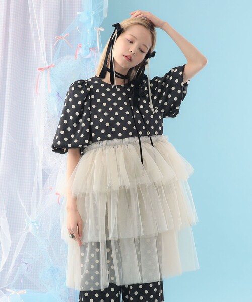 CAROLINA GLASER（カロリナ グレイサー）の「異素材 チュールフリル ブラウス（シャツ/ブラウス・レディース・その他/その他1・ONE SIZE）」の17枚目の写真