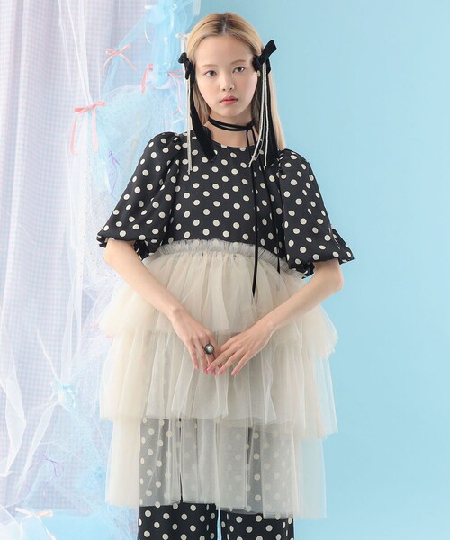 CAROLINA GLASER（カロリナ グレイサー）の「異素材 チュールフリル ブラウス（シャツ/ブラウス・レディース・その他/その他1・ONE SIZE）」の18枚目の写真