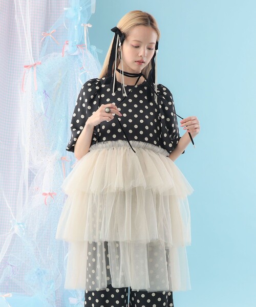 CAROLINA GLASER（カロリナ グレイサー）の「異素材 チュールフリル ブラウス（シャツ/ブラウス・レディース・その他/その他1・ONE SIZE）」の19枚目の写真