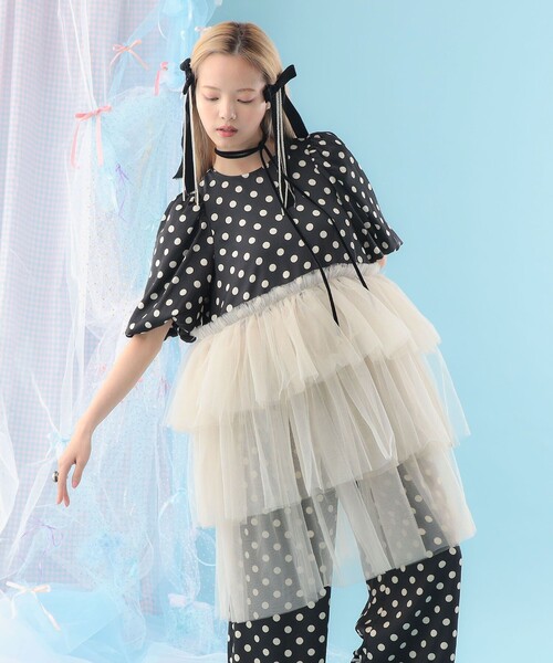 CAROLINA GLASER（カロリナ グレイサー）の「異素材 チュールフリル ブラウス（シャツ/ブラウス・レディース・その他/その他1・ONE SIZE）」の20枚目の写真