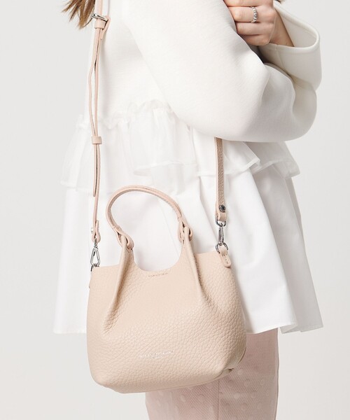 UNITED ARROWS(ユナイテッドアローズ)の「<GIANNI CHIARINI>DUA バッグ(ハンドバッグ・レディース・ナチュラル/ライトピンク/ブラック・FREE)」の3枚目の写真