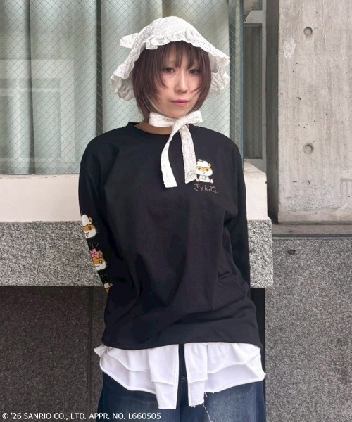 Candy Stripper(キャンディストリッパー)の「【COROCOROKURIRIN】FAMILY L/S TEE(Tシャツ/カットソー・レディース・ブラック/オフホワイト/ピンク・FREE)」の10枚目の写真