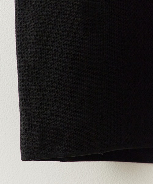 DESCENTE ALLTERRAIN（デサント　オルテライン）の「DESCENTE ALLTERRAIN/デサントオルテライン FUSIONKNIT POLO SHIRT フュージョンニット ポロシャツ ストレッチ 抗菌防臭 2026年 夏 夏服（ポロシャツ・メンズ・ブラック・M/L/O）」の5枚目の写真