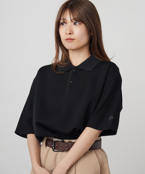 DESCENTE ALLTERRAIN（デサント　オルテライン）の「DESCENTE ALLTERRAIN/デサントオルテライン FUSIONKNIT POLO SHIRT フュージョンニット ポロシャツ ストレッチ 抗菌防臭 2026年 夏 夏服（ポロシャツ・メンズ・ブラック・M/L/O）」の21枚目の写真