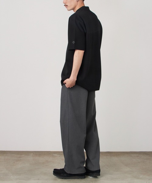 DESCENTE ALLTERRAIN（デサント　オルテライン）の「DESCENTE ALLTERRAIN/デサントオルテライン FUSIONKNIT POLO SHIRT フュージョンニット ポロシャツ ストレッチ 抗菌防臭 2026年 夏 夏服（ポロシャツ・メンズ・ブラック・M/L/O）」の17枚目の写真