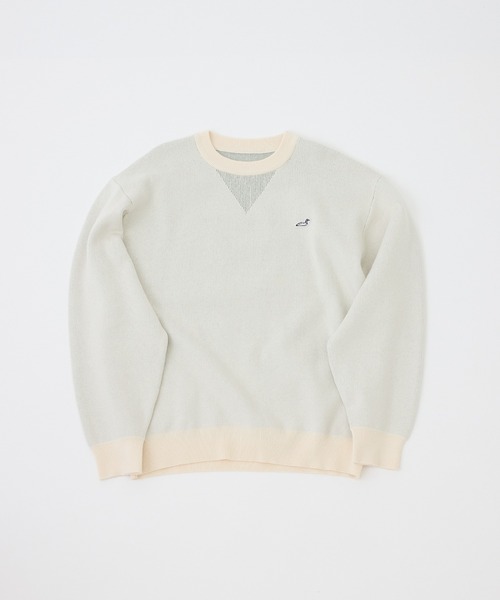 j.n.r.d(ジェー・エヌ・アール・ディー)の「RED EYE DUCK スウェットライクニット(ニット/セーター・メンズ・ブルー系その他4/ブラック/オフホワイト・M/LL/L)」の2枚目の写真