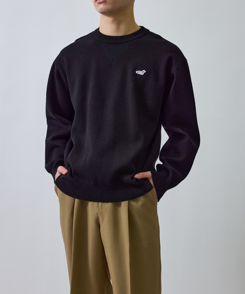 j.n.r.d(ジェー・エヌ・アール・ディー)の「RED EYE DUCK スウェットライクニット(ニット/セーター・メンズ・ブルー系その他4/ブラック/オフホワイト・M/LL/L)」の16枚目の写真