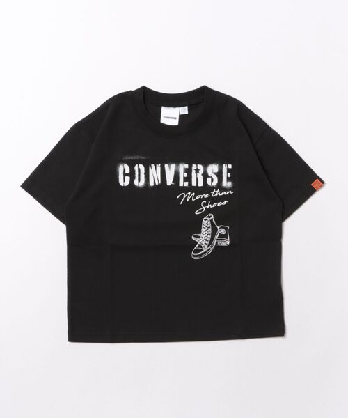CONVERSE（コンバース）の「CONVERSE/コンバース　プリント　ワイド半袖Ｔシャツ（Tシャツ/カットソー・キッズ・杢グレー/ブラック/ブルー系その他・120cm/110cm/130cm）」の5枚目の写真