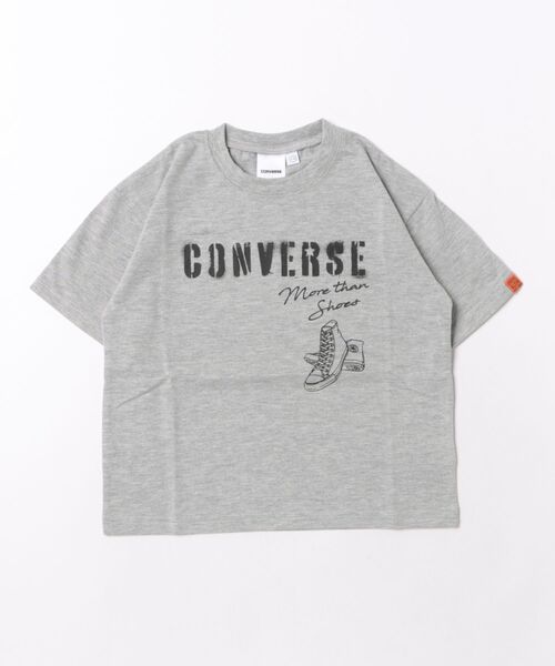 CONVERSE（コンバース）の「CONVERSE/コンバース　プリント　ワイド半袖Ｔシャツ（Tシャツ/カットソー・キッズ・杢グレー/ブラック/ブルー系その他・120cm/110cm/130cm）」の6枚目の写真