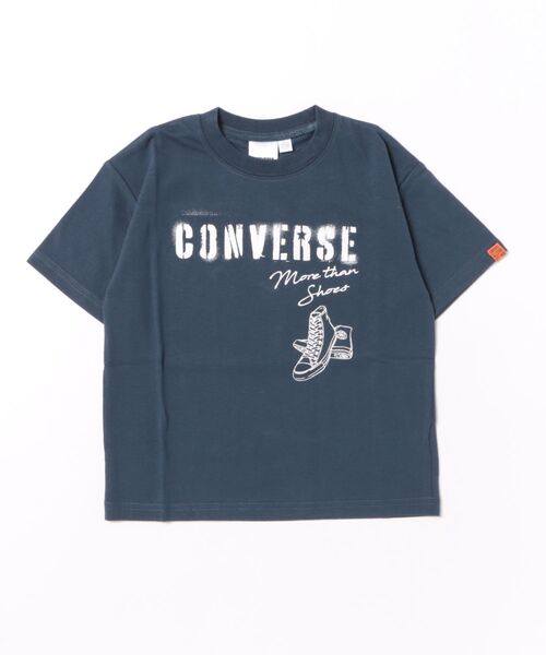 CONVERSE（コンバース）の「CONVERSE/コンバース　プリント　ワイド半袖Ｔシャツ（Tシャツ/カットソー・キッズ・杢グレー/ブラック/ブルー系その他・120cm/110cm/130cm）」の7枚目の写真