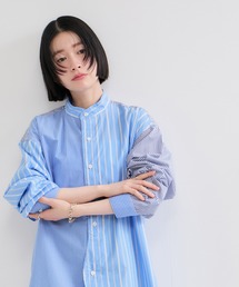 ROYAL NAVY（ロイヤルネイビー）の「【ROYAL NAVY/ロイヤルネイビー】バンドカラーシャツ（シャツ/ブラウス）」