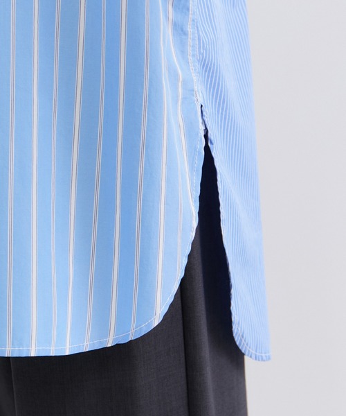 ROYAL NAVY（ロイヤルネイビー）の「【ROYAL NAVY/ロイヤルネイビー】バンドカラーシャツ（シャツ/ブラウス・レディース・ホワイト/サックスブルー/ブルー系その他6/ブルー系その他4・FREE）」の19枚目の写真
