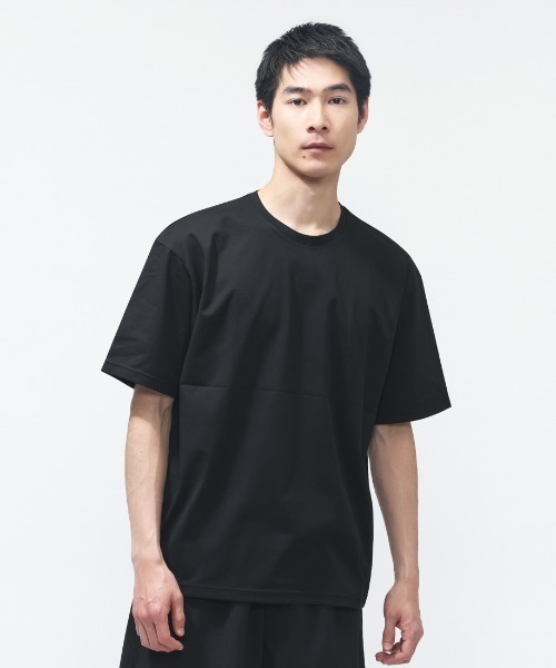 TIGORA（ティゴラ）の「ティゴラ TIGORA ストレッチTシャツ SOLOTEX(R)使用（Tシャツ/カットソー・メンズ・ネイビー/ホワイト/ブラック・LL/M/L/S/3L）」の2枚目の写真