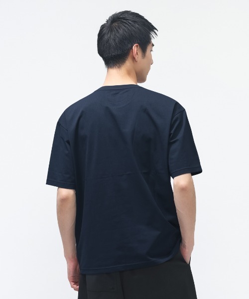 TIGORA（ティゴラ）の「ティゴラ TIGORA ストレッチTシャツ SOLOTEX(R)使用（Tシャツ/カットソー・メンズ・ネイビー/ホワイト/ブラック・LL/M/L/S/3L）」の8枚目の写真