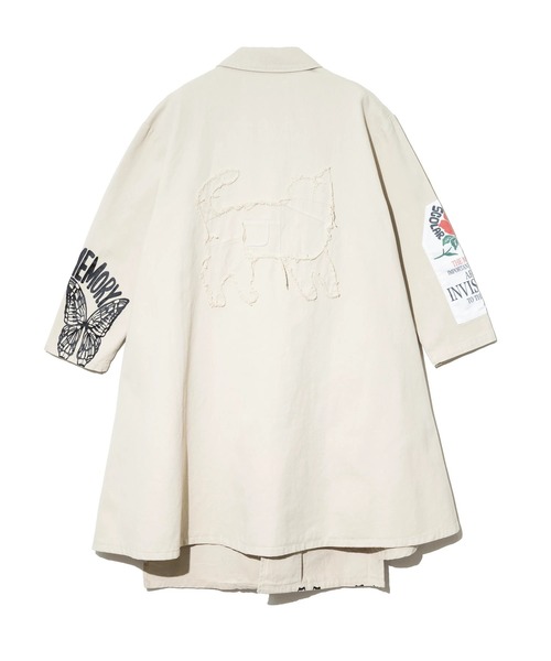 ScoLar(スカラー)の「ScoLar/スカラー アップリケコート(その他アウター・レディース・ベージュ/ブルー・FREE)」の20枚目の写真