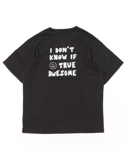 2nd(セカンド)の「ジーンズベーセカンド SMILE Tシャツ フリーサイズ(Tシャツ/カットソー・メンズ・オフホワイト/ブラック・F)」の3枚目の写真
