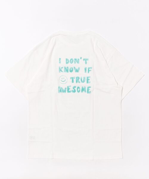 2nd(セカンド)の「ジーンズベーセカンド SMILE Tシャツ フリーサイズ(Tシャツ/カットソー・メンズ・オフホワイト/ブラック・F)」の4枚目の写真