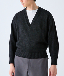 EDIFICE | WASHI/WOOL DEEP V ネックニット(ニット/セーター)