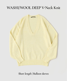 EDIFICE（エディフィス）の「WASHI/WOOL DEEP V ネックニット（ニット/セーター）」