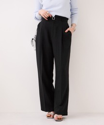 VIS（ビス）の「【WEB限定】美easyリネンライクベルテッドストレートパンツ/イージーケア・接触冷感（その他パンツ）」