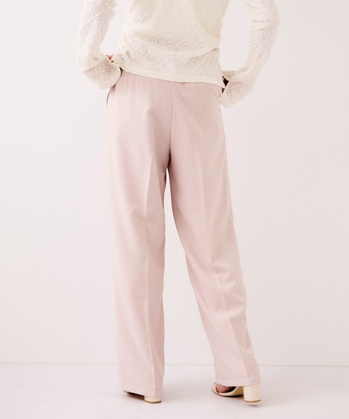 VIS（ビス）の「【WEB限定】美easyリネンライクベルテッドストレートパンツ/イージーケア・接触冷感（その他パンツ・レディース・ピンク/ブラック/キナリ/グレー・M/S/SS）」の13枚目の写真