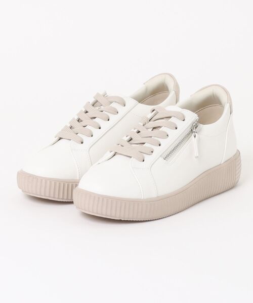 UnReef(アンリーフ)の「レースアップスニーカー(スニーカー・レディース・ブラック/ホワイト系その他・22.5cm/23.0cm/23.5cm/24.0cm/24.5cm)」の1枚目の写真