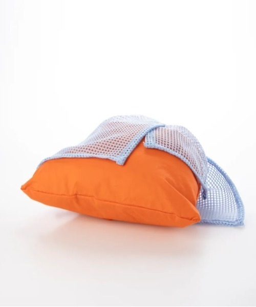 EARTH MADE（アースメイド）の「FRILL MESH TOTE（トートバッグ・レディース・グレー/ホワイト/オレンジ・FREE）」の9枚目の写真