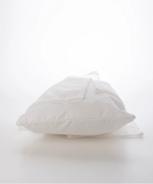 EARTH MADE（アースメイド）の「FRILL MESH TOTE（トートバッグ・レディース・グレー/ホワイト/オレンジ・FREE）」の7枚目の写真