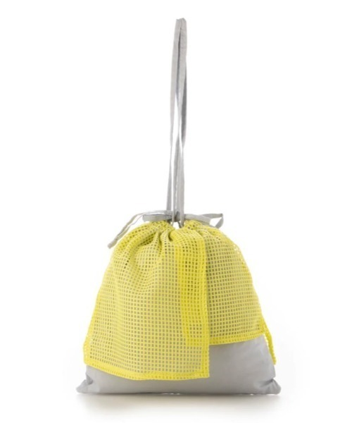 EARTH MADE（アースメイド）の「FRILL MESH TOTE（トートバッグ・レディース・グレー/ホワイト/オレンジ・FREE）」の11枚目の写真