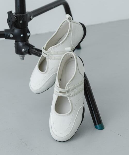 SENSE OF PLACE by URBAN RESEARCH（センスオブプレイスバイアーバンリサーチ）の「フラットソールバレエスニーカー（バレエシューズ・レディース・ブラウン/ブラック/アイボリー・SMALL/LARGE/MEDIUM）」の4枚目の写真