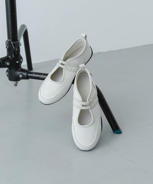 SENSE OF PLACE by URBAN RESEARCH（センスオブプレイスバイアーバンリサーチ）の「フラットソールバレエスニーカー（バレエシューズ・レディース・ブラウン/ブラック/アイボリー・SMALL/LARGE/MEDIUM）」の5枚目の写真