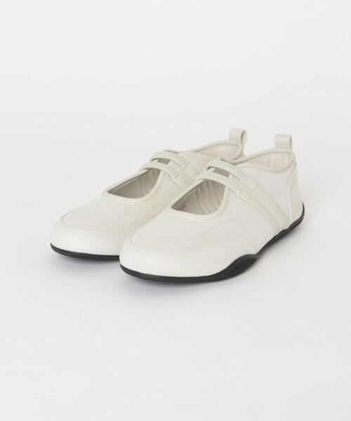 SENSE OF PLACE by URBAN RESEARCH（センスオブプレイスバイアーバンリサーチ）の「フラットソールバレエスニーカー（バレエシューズ・レディース・ブラウン/ブラック/アイボリー・SMALL/LARGE/MEDIUM）」の7枚目の写真