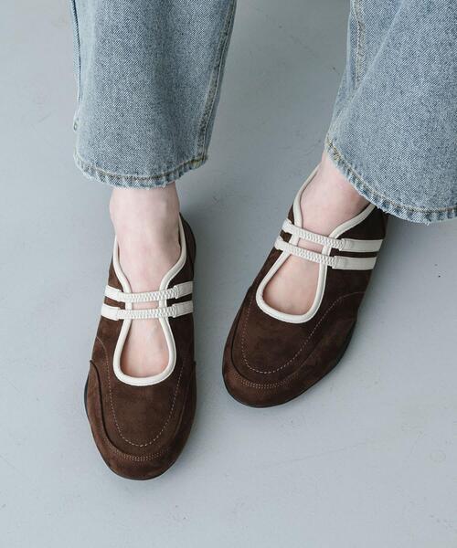 SENSE OF PLACE by URBAN RESEARCH（センスオブプレイスバイアーバンリサーチ）の「フラットソールバレエスニーカー（バレエシューズ・レディース・ブラウン/ブラック/アイボリー・SMALL/LARGE/MEDIUM）」の16枚目の写真