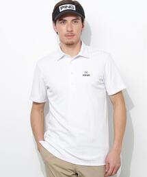 【PING APPAREL】ストライプジャカード半袖ポロシャツ