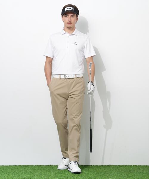 PING(ピン)の「【PING APPAREL】ストライプジャカード半袖ポロシャツ(ポロシャツ・メンズ・レッド/ベージュ/ホワイト/ネイビー・LL1/L/LL/S/M)」の5枚目の写真
