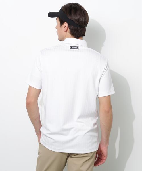 PING(ピン)の「【PING APPAREL】ストライプジャカード半袖ポロシャツ(ポロシャツ・メンズ・レッド/ベージュ/ホワイト/ネイビー・LL1/L/LL/S/M)」の8枚目の写真