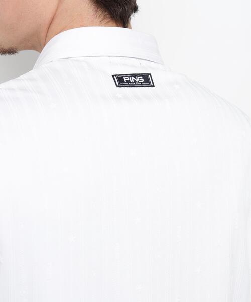 PING(ピン)の「【PING APPAREL】ストライプジャカード半袖ポロシャツ(ポロシャツ・メンズ・レッド/ベージュ/ホワイト/ネイビー・LL1/L/LL/S/M)」の9枚目の写真