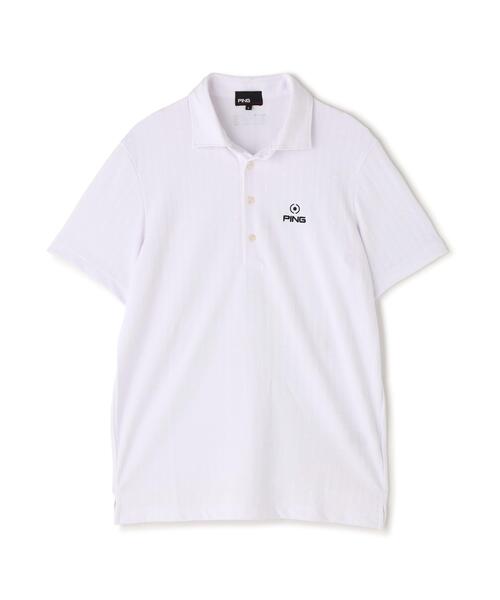 PING(ピン)の「【PING APPAREL】ストライプジャカード半袖ポロシャツ(ポロシャツ・メンズ・レッド/ベージュ/ホワイト/ネイビー・LL1/L/LL/S/M)」の14枚目の写真
