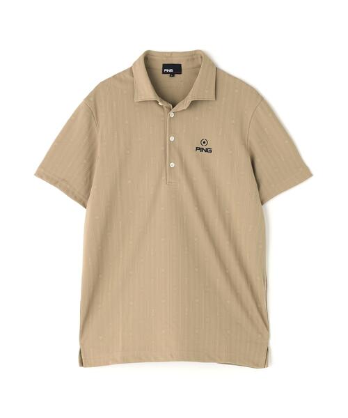 PING(ピン)の「【PING APPAREL】ストライプジャカード半袖ポロシャツ(ポロシャツ・メンズ・レッド/ベージュ/ホワイト/ネイビー・LL1/L/LL/S/M)」の22枚目の写真