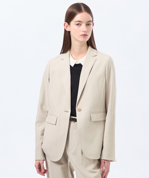 MACKINTOSH PHILOSOPHY（ﾏｯｷﾝﾄｯｼｭ ﾌｨﾛｿﾌｨｰ）の「【MP STANDARD JACKET】DRY OXFORD製（テーラードジャケット・レディース・チャコールグレー/ダークネイビー/ブルー系その他7/ベージュ系その他・36/38/40）」の3枚目の写真