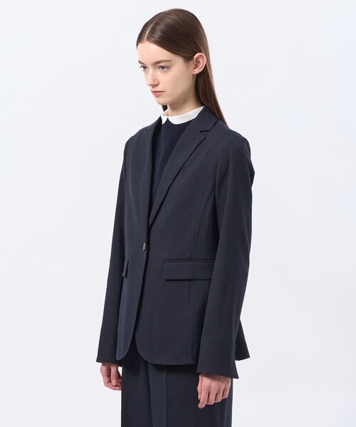 MACKINTOSH PHILOSOPHY（ﾏｯｷﾝﾄｯｼｭ ﾌｨﾛｿﾌｨｰ）の「【MP STANDARD JACKET】DRY OXFORD製（テーラードジャケット・レディース・チャコールグレー/ダークネイビー/ブルー系その他7/ベージュ系その他・36/38/40）」の6枚目の写真